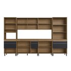 Cozinha Completa 6 Peças Espaço Cooktop Paneleiro E Aéreo Por