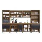 Cozinha Completa 6 Peças Espaço Cooktop Paneleiro E Aéreo Por