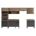 Cozinha Completa 6 Peças Maria Multimóveis Cr6257 Aveiro/graf