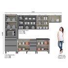 Cozinha Completa 6 Peças Para Forno E Cooktop 12 Portas Diva