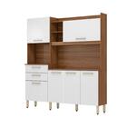 Cozinha Completa 6 Portas 2 Gavetas 178 Cm Amêndola Branco So