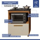 Cozinha Completa 6 Portas Blumenau Nature/off White