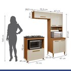 Cozinha Completa 6 Portas Blumenau Nature/off White
