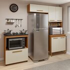 Cozinha Completa 6 Portas Blumenau Nature/off White