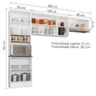Cozinha Completa 6 Portas Com Nicho Para Micro Ondas Paris Br