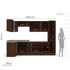 Cozinha Completa 7 Módulos 13 Portas 3 Gavetas Sem Tampo Camp