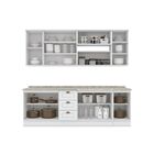 Cozinha Completa 7 Peças 100% Mdf Com Portas De Vidro America