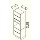 Cozinha Completa 7 Peças 15 Portas 6 Gavetas Lisboa Itatiaia