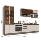 Cozinha Completa 7 Peças Connect Com Cristaleira E Rodapé - M