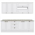 Cozinha Completa 7 Peças Nova York Com Tampo - Móveis Henn