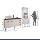 Cozinha Completa 7 Portas 3 Gavetas Guarujá Branco