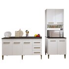 Cozinha Completa 7 Portas 3 Gavetas Guarujá Branco
