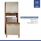 Cozinha Completa 7 Portas 3 Gavetas Guarujá Nature/off White