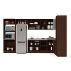 Cozinha Completa 8 Módulos 15 Portas 4 Gavetas Sem Tampo Camp