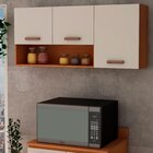 Cozinha Completa 8 Peças 100% Mdf Essência Freijó/white Laca