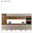 Cozinha Completa 8 Peças 100% Mdf Proença Nogueira/nude Prime
