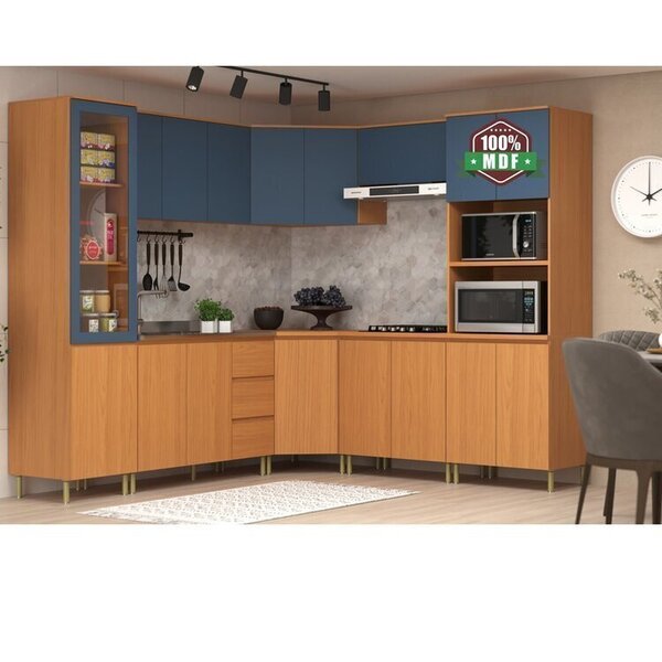 Cozinha Completa 8 Peças 17 Portas 3 Gavetas Florença Angelin