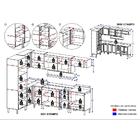 Cozinha Completa 8 Peças Americana Multimóveis 5651 Branco/gr