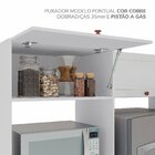 Cozinha Completa 8 Peças Com Rodapé Pérola Yescasa Branco