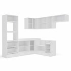 Cozinha Completa 8 Peças Com Rodapé Pérola Yescasa Branco