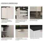 Cozinha Completa 9 Peças Americana Multimóveis 5655 Branco/gr