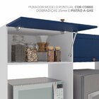 Cozinha Completa 9 Peças Com Rodapé Pérola Yescasa Azul/branco