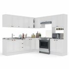 Cozinha Completa 9 Peças Com Rodapé Pérola Yescasa Branco