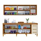 Cozinha Completa 9 Portas E 3 Gavetas Atenas  Nature/off White