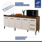 Cozinha Completa 9 Portas E 3 Gavetas Atenas Ypê/off White