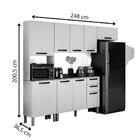 Cozinha Completa 9 Portas Valência Salleto Branco