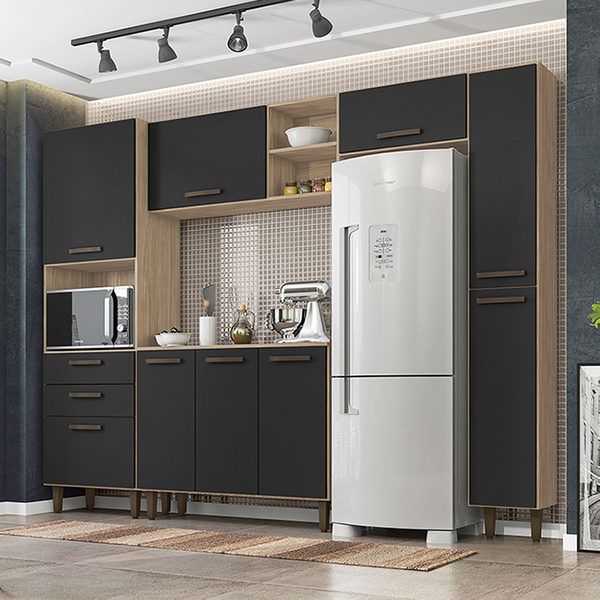 Cozinha Completa  Antonella Cartagena Preto Incorplac