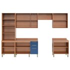 Cozinha Completa  Sálvia 6 Peças Com Armário E Balcão Freijó/