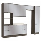 Cozinha Completa Adriana 10 Portas 6 Gavetas Onix/steel - Kap