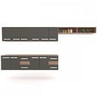 Cozinha Completa Ágata 10 Portas 4 Gavetas Castanho/preto - P