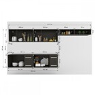 Cozinha Completa Àgata 10 Portas 4 Gavetas Preto Fosco - Pano