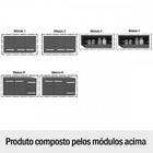 Cozinha Completa Àgata 10 Portas 4 Gavetas Preto Fosco - Pano