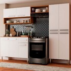 Cozinha Completa Alana 9 Portas 1 Gaveta Teka/branco - Panora