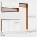 Cozinha Completa Alana 9 Portas 1 Gaveta Teka/branco - Panora