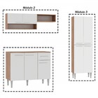 Cozinha Completa Alana 9 Portas 1 Gaveta Teka/branco - Panora