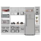 Cozinha Completa Amara 10 Portas 4 Gavetas 40250098 Azul/bran