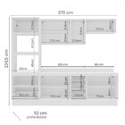 Cozinha Completa Amara 10 Portas 4 Gavetas Azul/branco - Poli