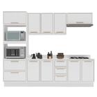 Cozinha Completa Amara 10 Portas 4 Gavetas Branco - Politorno