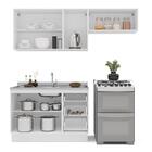 Cozinha Completa Amara 6 Portas 3 Gavetas 40250081 Branco/azu