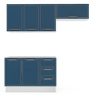 Cozinha Completa Amara 6 Portas 3 Gavetas 40250081 Branco/azu