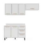 Cozinha Completa Amara 6 Portas 3 Gavetas 40250087 Branco - P