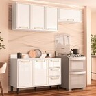 Cozinha Completa Amara 6 Portas 3 Gavetas 40250087 Branco - P