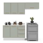 Cozinha Completa Amara 6 Portas 3 Gavetas 40250093 Branco/ver