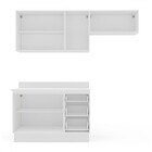 Cozinha Completa Amara 6 Portas 3 Gavetas 40250093 Branco/ver