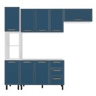 Cozinha Completa Amara 8 Portas 3 Gavetas 40250078 Branco/azu
