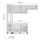 Cozinha Completa Amara 8 Portas 3 Gavetas 40250078 Branco - P